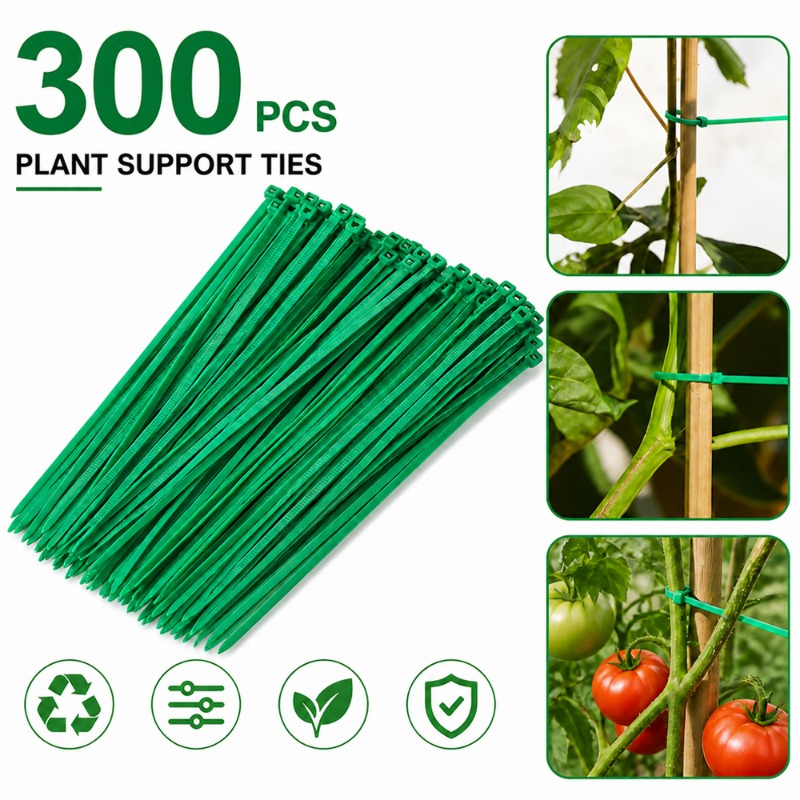 Vine Climbing Plastic - 50-300pcs Adjustable Plastic Plant Cable Ties