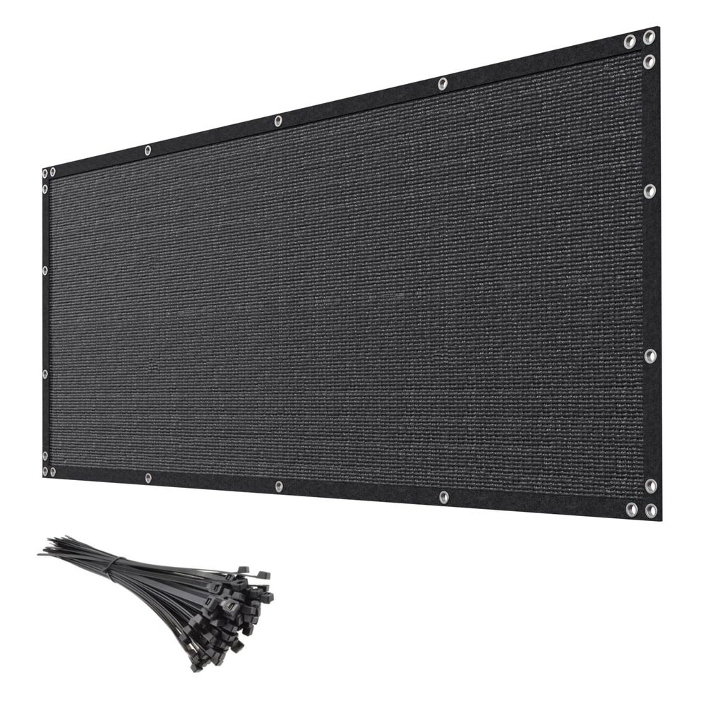 Screen Top Mesh - x 100ft Black Privacy Screen Fence