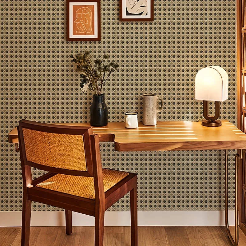 45cm Retro Rattan Pattern Self - Pvc Panel Background recensione e prezzo