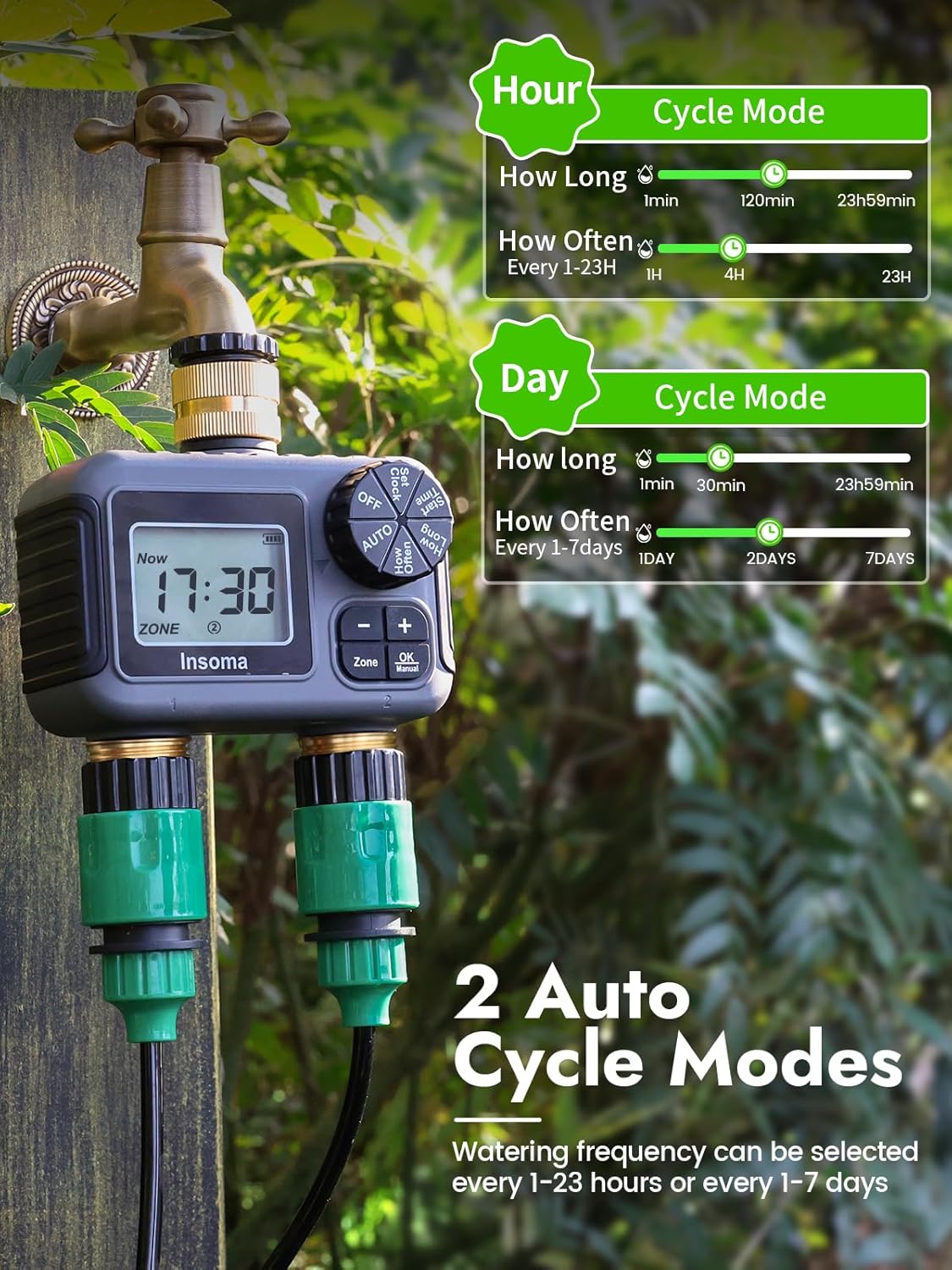 Insoma Smart Irrigation Wateri - Timer Dual Outlet recensione e prezzo