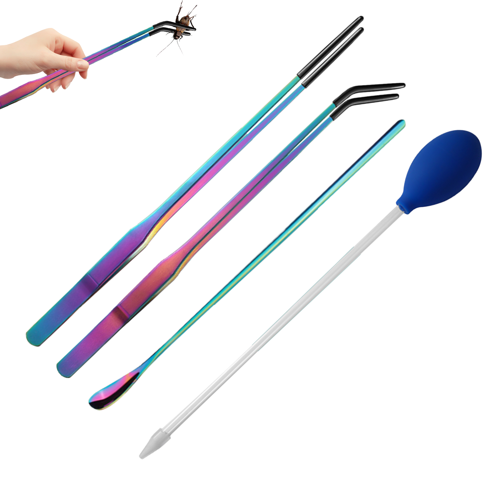 4pcs Reptile Feeding Tongs Aqu - Feeding Tong Stainless recensione e prezzo