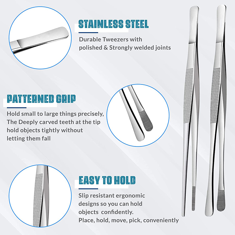 2Pcs 12-Inch Kitchen Cooking T - Feeding Tong Stainless recensione e prezzo