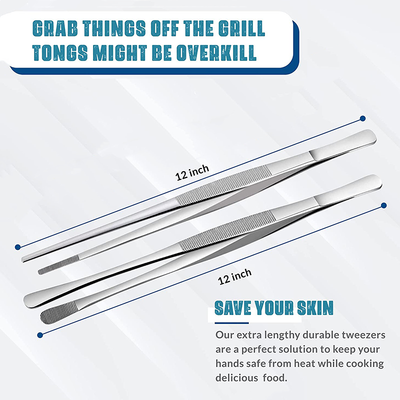 2Pcs 12-Inch Kitchen Cooking T - Feeding Tong Stainless recensione e prezzo