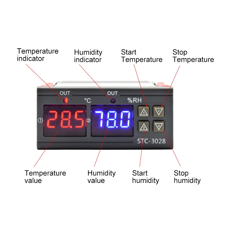 STC-3028 LED Digital Thermosta - Digital Hygrometer Probe recensione e prezzo