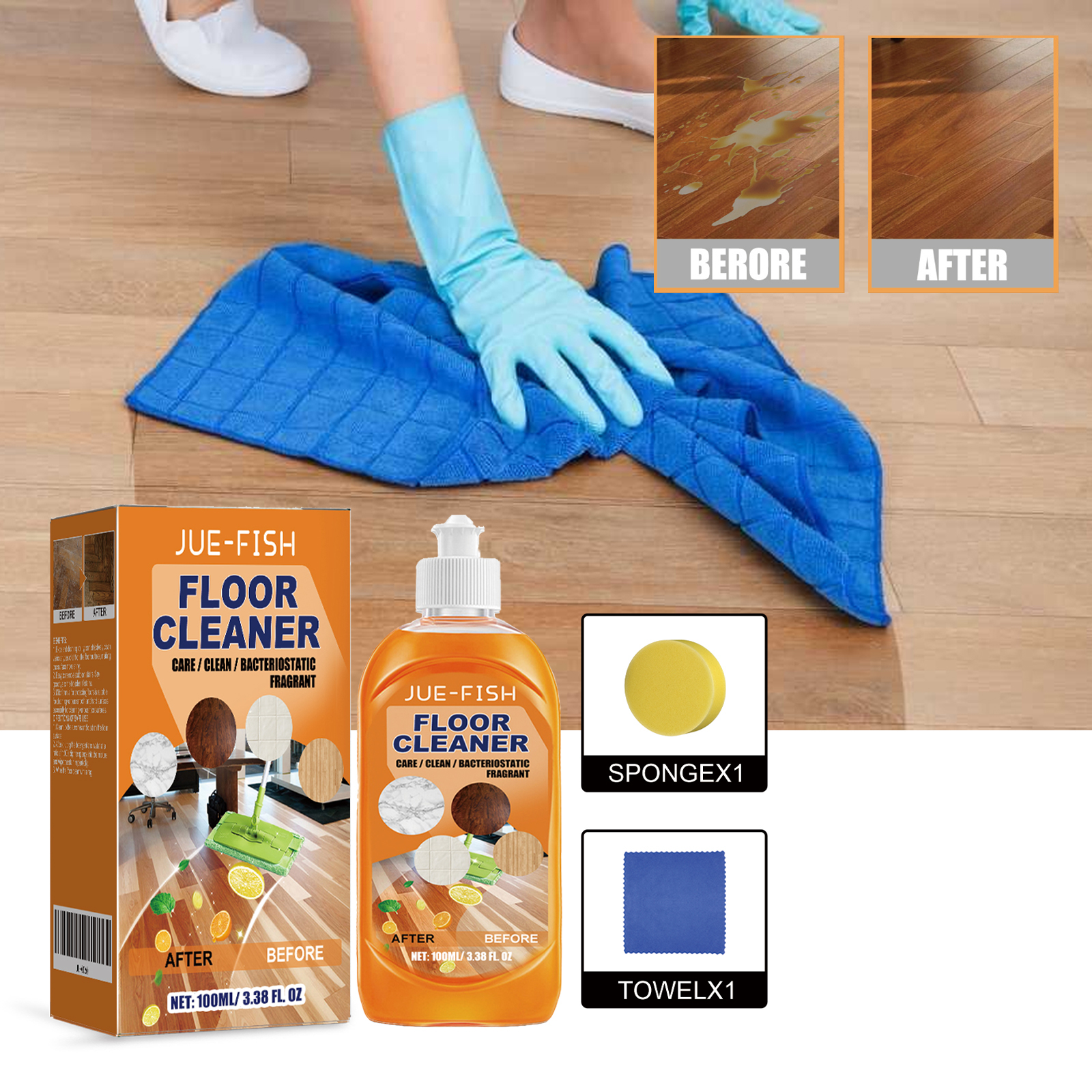 Jue Fish Floor Cleaner Set For - Ceramic Tile Floor recensione e prezzo