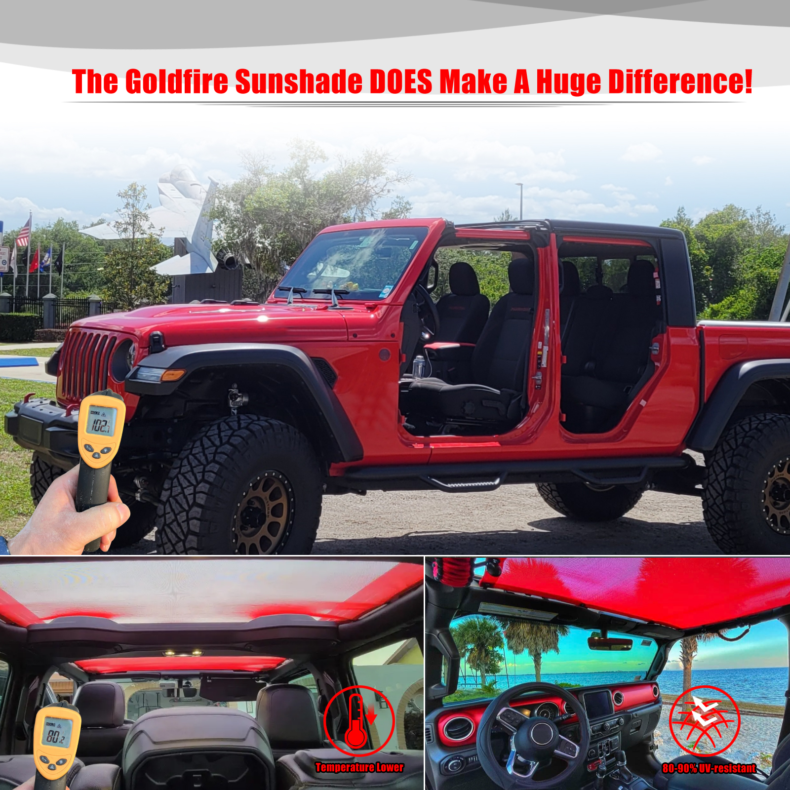 For Jeep Gladiator JT 4 Door A - Screen Top Mesh recensione e prezzo