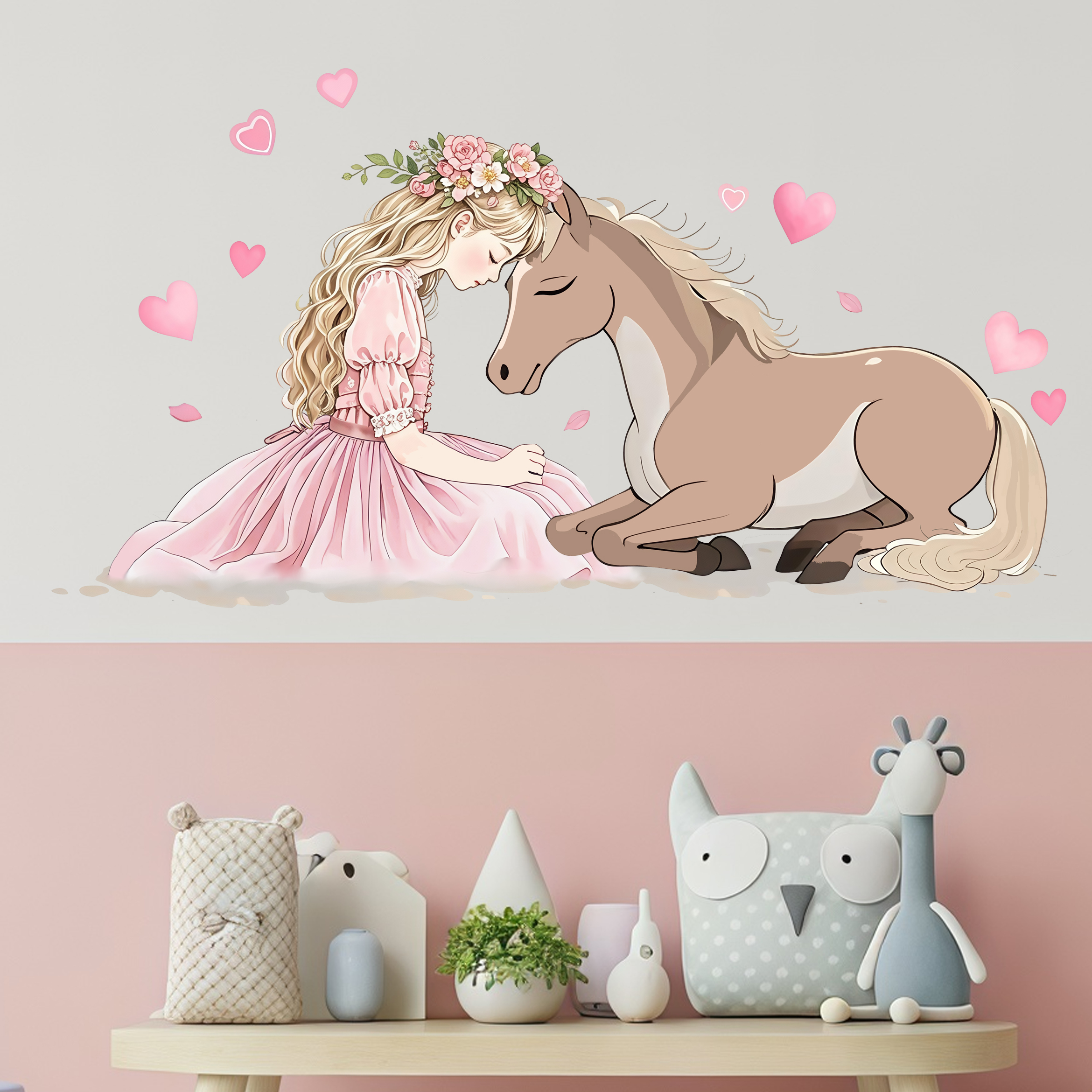 Romantic Horse Wall Stickers S - Pvc Panel Background recensione e prezzo