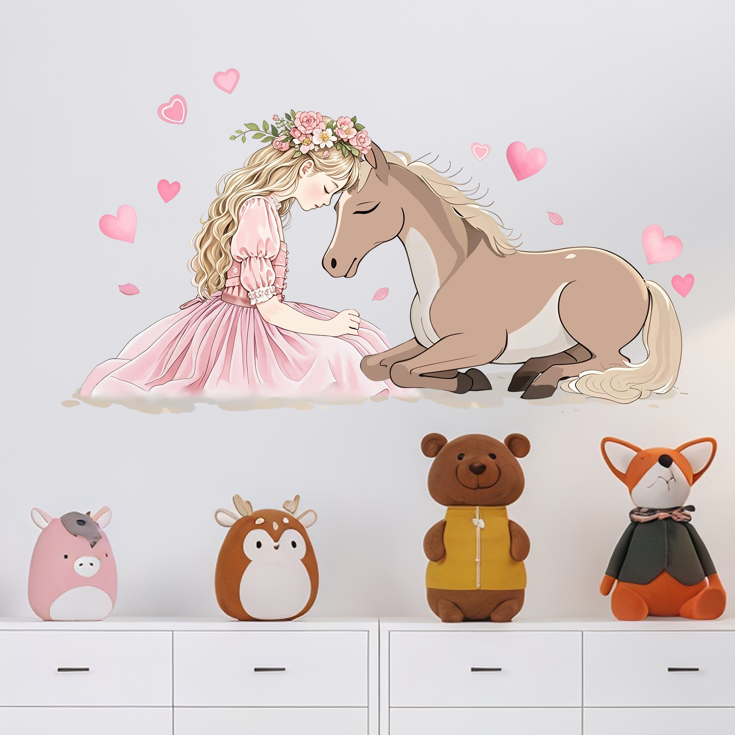 Romantic Horse Wall Stickers S - Pvc Panel Background recensione e prezzo