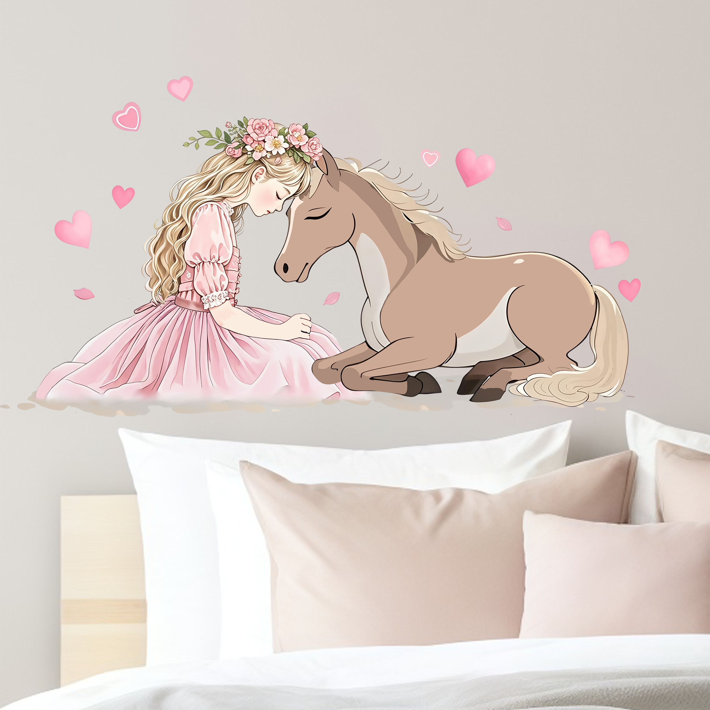 Romantic Horse Wall Stickers S - Pvc Panel Background recensione e prezzo