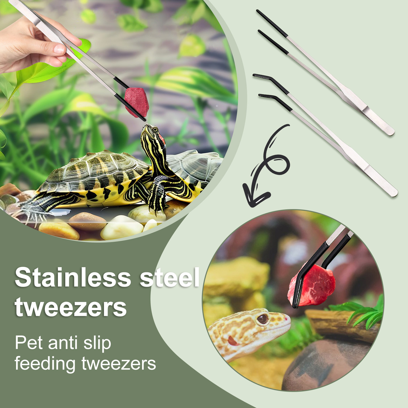 Stainless Steel Reptile Feedin - Feeding Tong Stainless recensione e prezzo
