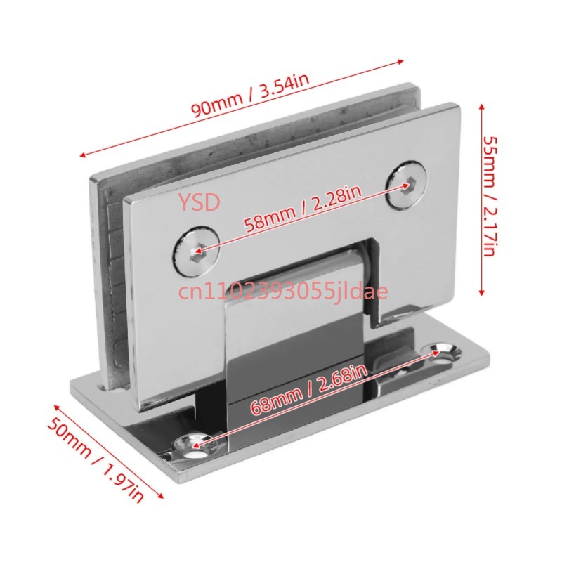 Frameless Glass Door Hinge 90  - Glass Door Hinge recensione e prezzo