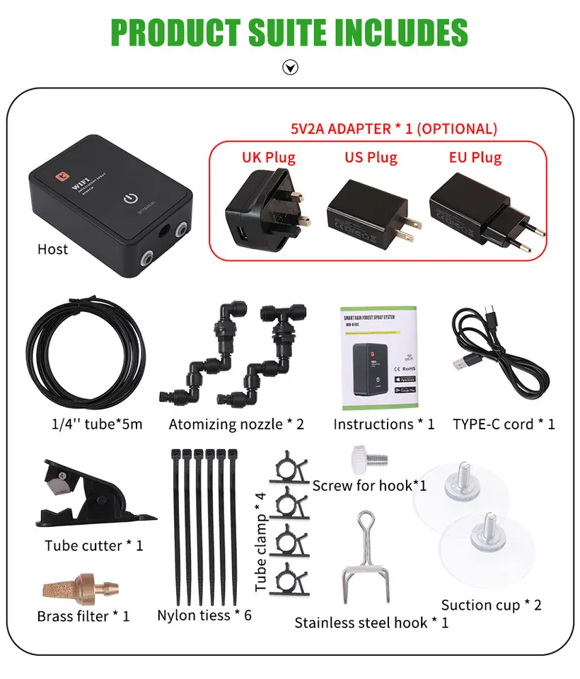 Smart WiFi Reptile Misting Sys - Misting Nozzle Reptile recensione e prezzo