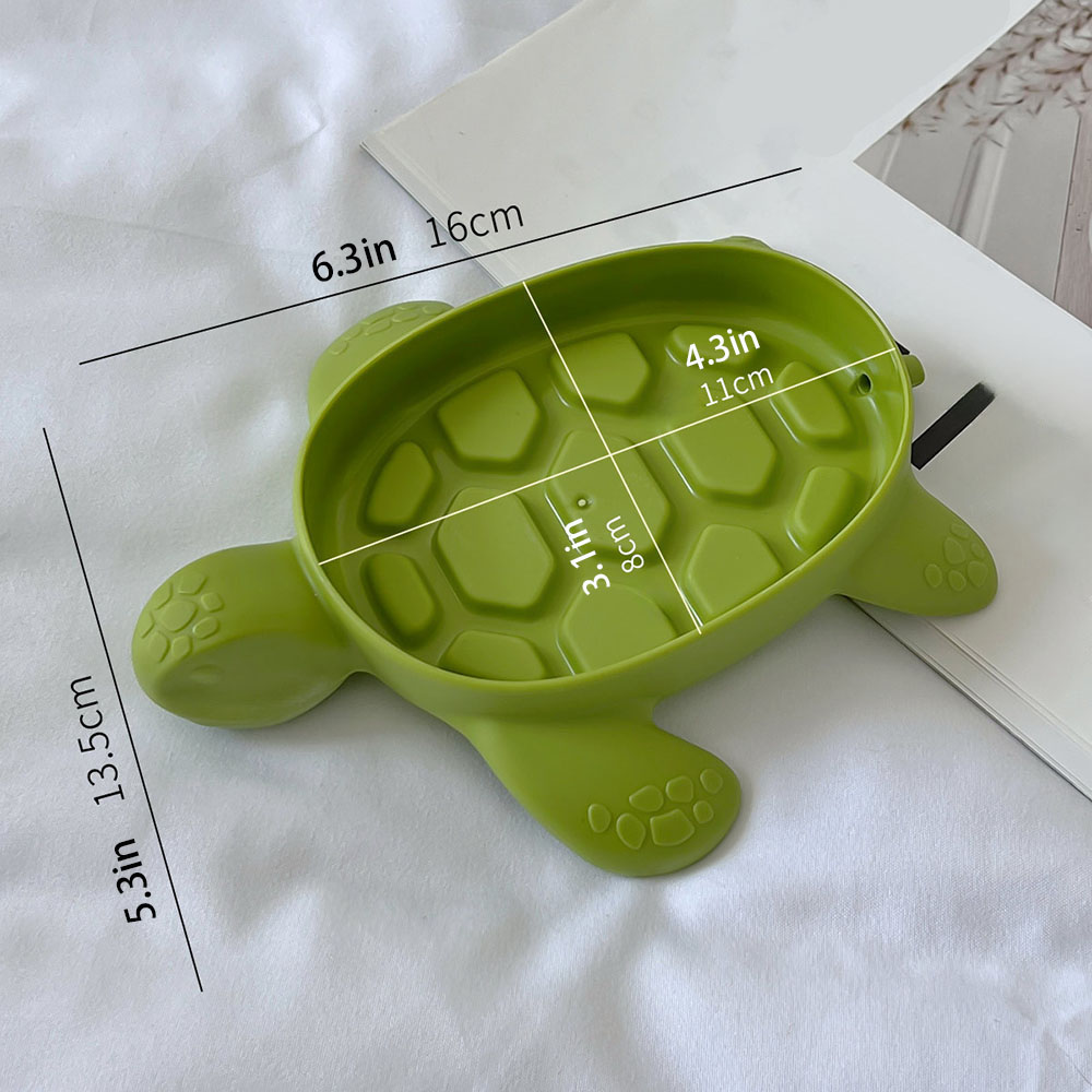Turtle Drain Soap Box  Cartoon - Water Dish Reptile recensione e prezzo