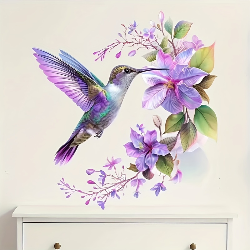 1 Purple Flower and Hummingbir - Pvc Panel Background recensione e prezzo