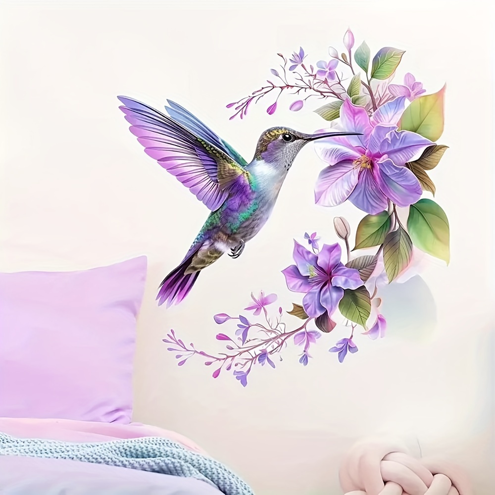 1 Purple Flower and Hummingbir - Pvc Panel Background recensione e prezzo