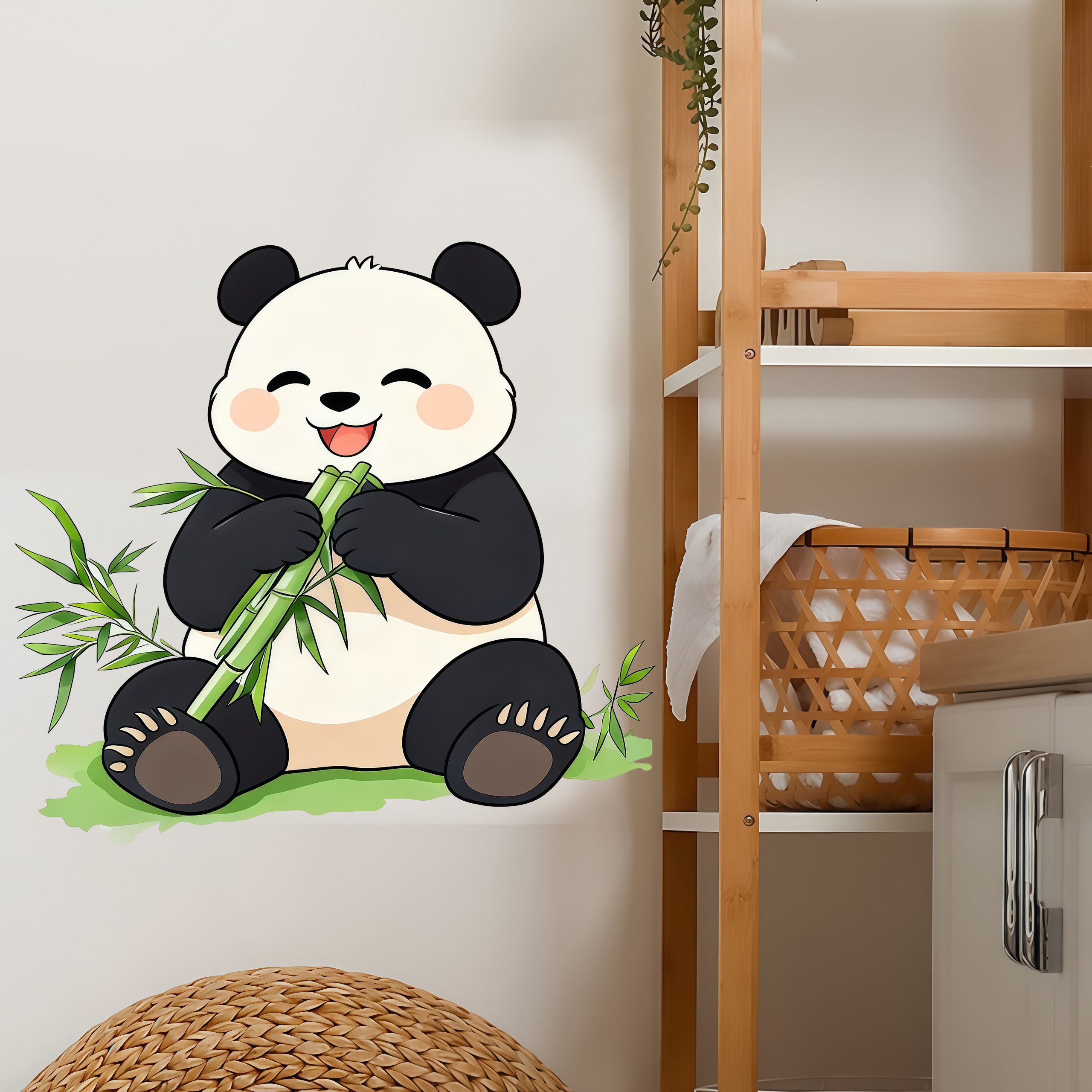 Bamboo And Panda Wall Decals S - Pvc Panel Background recensione e prezzo