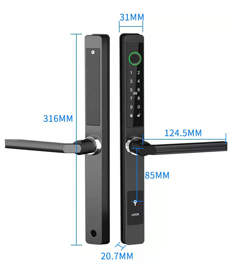 ZHDCOOKEY Biometric Digital Do - Glass Door Hinge recensione e prezzo