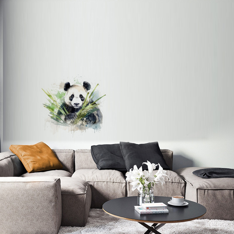 C76# Watercolor panda wall sti - Pvc Panel Background recensione e prezzo