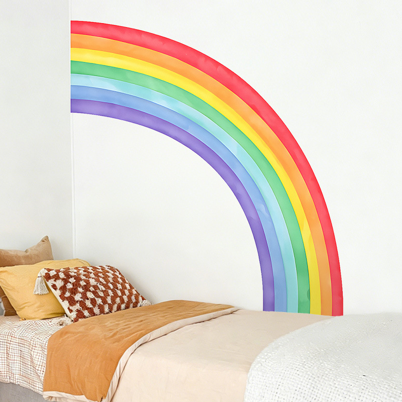 Large Rainbow Wall Stickers Se - Pvc Panel Background recensione e prezzo