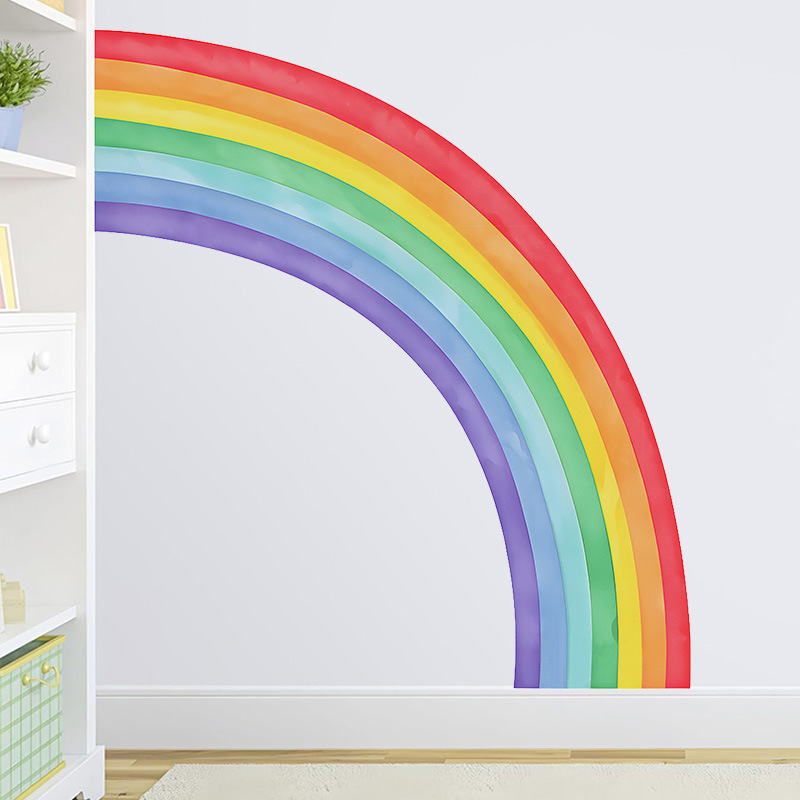 Large Rainbow Wall Stickers Se - Pvc Panel Background recensione e prezzo
