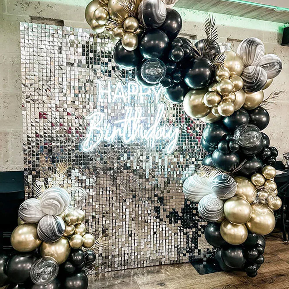 Silver Sequin Wall Backdrop Pa - Pvc Panel Background recensione e prezzo