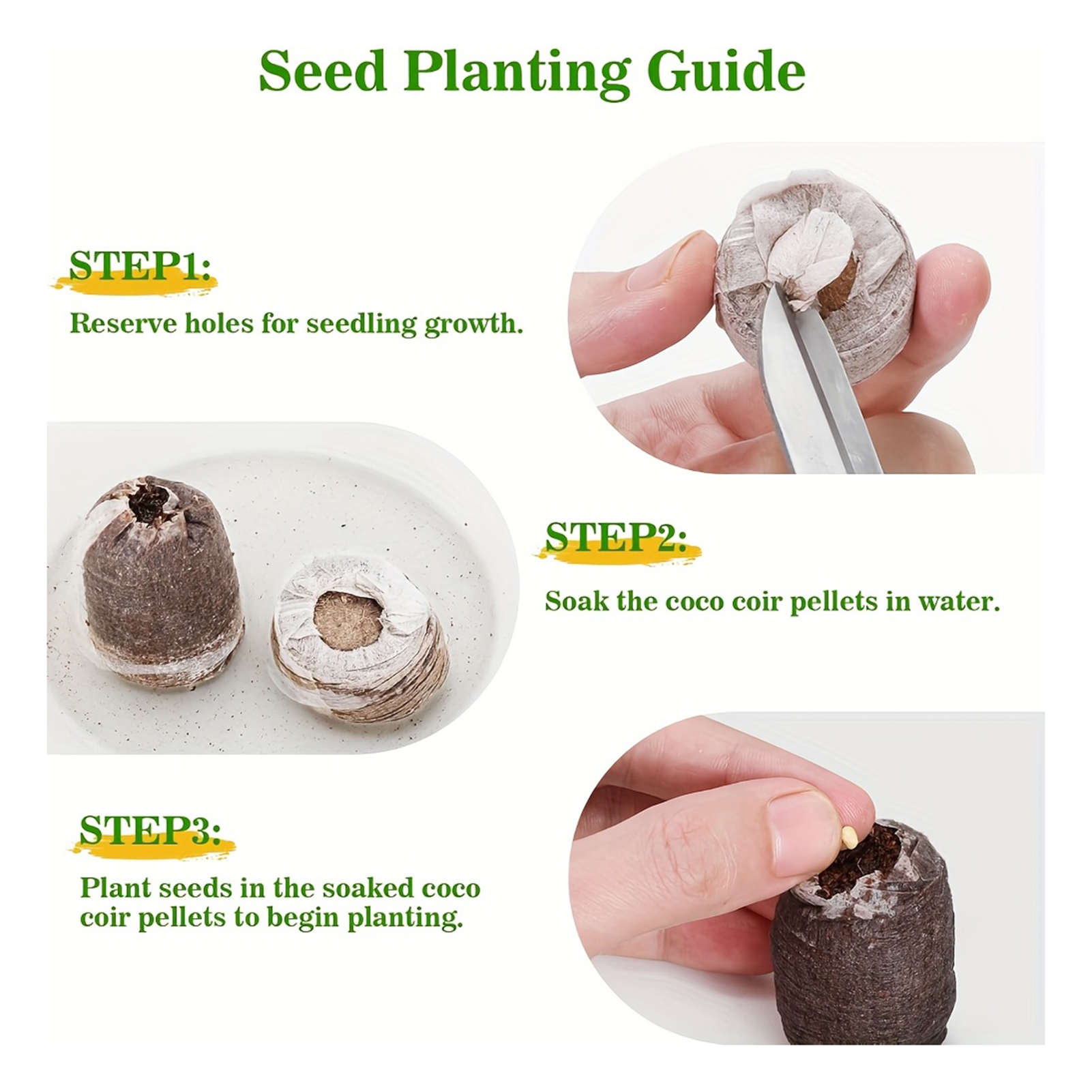10/20/50pcs Plant Growth Bags  - Substrate Coconut Fiber recensione e prezzo