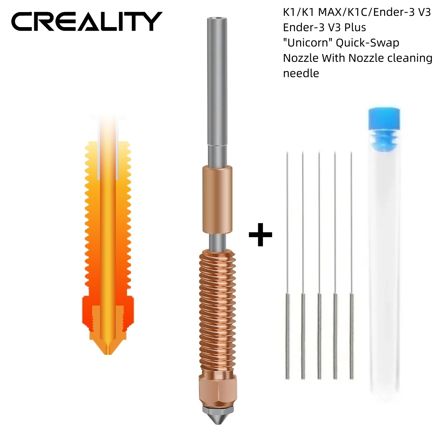Creality K1C Nozzle Unicorn Qu - Ceramic Heat Emitter recensione e prezzo